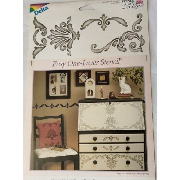 Delta Stencil Architectural Elements fleur de lis - Picture 8 of 9
